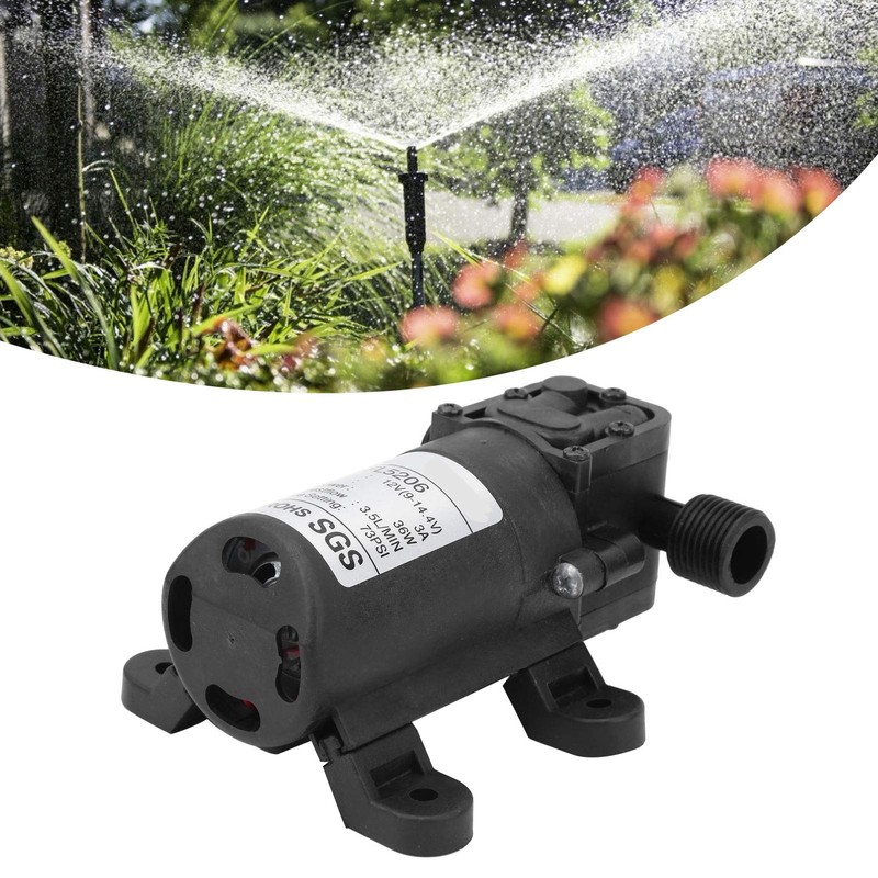 12V Diaphragm Pump,3.5L/min 36W 3A DC12V Diaphragm Pump 73PSI Fit