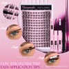 Eyelashes Wispy Lashes Individual Cluster Lashes Kit 154pcs Lash Clusters