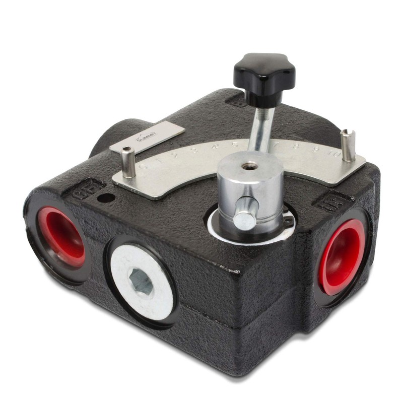Hydraulic Adjustable Variable Flow Control Valve, 0-30 GPM, #12 SAE