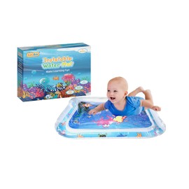 BabaBub Tummy Time Mat Inflatable Water Mat Baby Playmat Sensory Toy Early Development Stimulation Growth Activity Play Centre for Infants & Toddlers 3 6 9 Months Newborn Girls Boys