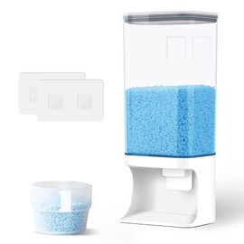 52.5 OZ Laundry Detergent Dispenser/Wall-Mounted Scent Booster Beads Dispenser for Laundry Room Storage, Suitable for Softener Beads/Sea Salt/Rice Dispenser/Sprinkles/Solid Grain Organize