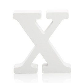 GLADFRESIT Decorative Wood Letters for Crafts, Standing Alphabet Letters for Children, Baby Name, Wedding, Birthday Party, Home Wall Decoration 4"