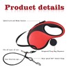 Retractable Dog Leash with Chew Proof Cable, 26Ft Heavy Retractable