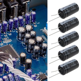 The Lord of the Tools 8pcs 10000uF 25V Electrolytic Capacitor 105°C Suitable for Repairing Modifying TV LCD Monitor Stereo Game Console (35x18mm)