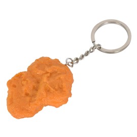Roasted Chicken Keyring, Funny Keychain with Roasted Hen, Simulation Chicken Nugget, Simulation Food Keychain, for Bags, Keys, Decoration, chicken nugget