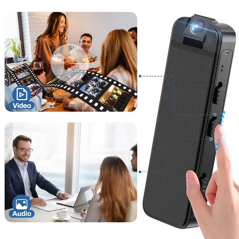 Mini Body Camera,Premium Portable 1080P Small Body Camera with Night