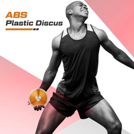 Wettarn 2 Pcs 1 kg Sports Training Discus Man Women Discus Track and Field Discuses Track and Field Equipment(Orange)