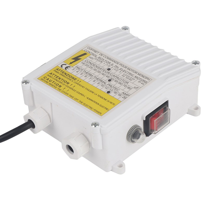 Pump Control Box Bulit in Thermal Protection Circuit Breaker Controller