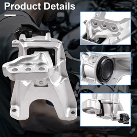 DOFOCH Front Right Hydraulic Engine Motor Mount Compatible with 2016-2020 Honda Civic Coupe Sedan 1.5L l4 50820-TBC-A02 50820-TBC-A03