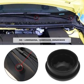 EMSea 2 Sets of Front Windshield Wiper Arm Nut Caps Bolt Cover Kit 1J0955205A/133955435/955203005 Compatible with VW Transporter T4 T5 T6