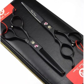 Purple Dragon Kit Tijeras Prof Estilista Zurdo Estuche Purple Dragon Envio