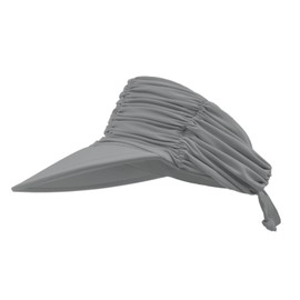 Visor Hat Women's Sun Visor Hat Wide Brim Sun Hat UV Protection Foldable Sports Visor Floppy Hat Breathable Sun Protection Cap for Outdoor Golf Tennis Running Hiking Holiday, gray