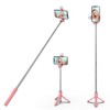 H.May Selfie Stick Tripod with Fill Light, 40 inch Extendable