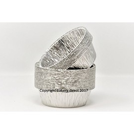 Bakery Direct 50 Round Silver Pukka Pie foils/Dishes