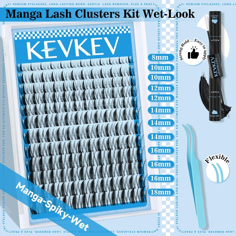 Fairy Lash Clusters Kit Manga Lash Extension Kit Invisible Band