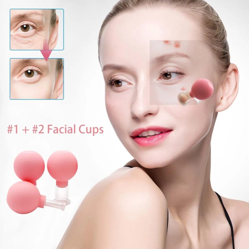 Set Anticelulítico Para Masaje Corporal Y Facial Ventosas Te