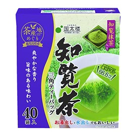 Kokutaro Chiran Tea Triangle Tea Bag with Matcha 2.8 oz (80 g) (40 Bags) x 3 Packs