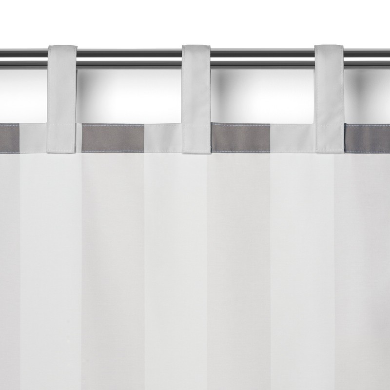 Elrene Home Fashions Highland Cabana Stripe Indoor/Outdoor Adhesive Loop Fastener