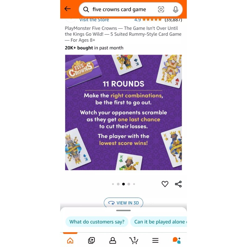 Unbranded Five Crowns Card Game