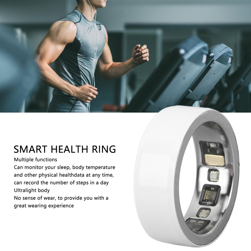 Health Tracker Smart Ring Bluetooth IPX8 Waterproof Rechargeable Smart Health