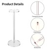 XSEXO Set of 2 Clear Acrylic Hat Stand and Wig