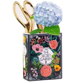 Small Book Shaped Decorative Vase, Mystery of Growth Book Flower Vase, Book Vase, Bookshelf Decoration for Flower Arrangements, Ceramic Vases for Home Decoration, Cute Bookshelf Decoration