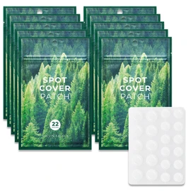 SKIN1004 Madagascar Centella Spot Cover Patch, 1ea-22count, 12count 10mm, 10count 12mm, Hydrocolloid Acne Pimple Patches for Small Blemishes of the Skin, Ultra-thin Patch