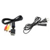 Cable Audio Video Rca Tv y Cable De Corriente Para