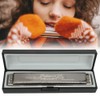 Harmonica Professional Mouthorgan Diatonic Harp 1.2mm Brass Base Plate 24‑Hole