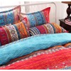 E-yimeng Single Duvet Cover Sets Boho Bedding Sets Red Duvet