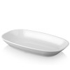 TemoPlast Polycarbonate Oval Platters White Pack Quantity:4 (340mm)
