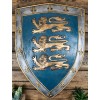 Large Medieval Knight Royal Arms Of England Three Lions Shield