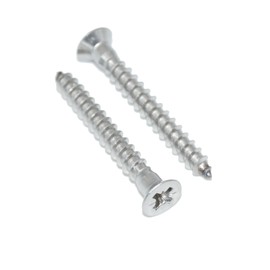 Wood Screws 4 x 20 Pack of 15 Stainless Steel A2 / V2A Countersunk Wood Screws with Phillips Countersunk Head - PZ Pozidrive - DIN 7997 - Rust-Free