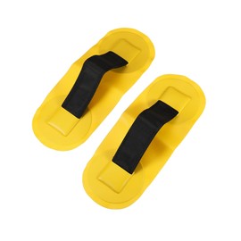 A ABSOPRO 2pcs Universal PVC Strap Handle Patches Carry Grab Handle for Dinghy Canoes Raft and Surfboard Yellow Item Replacement