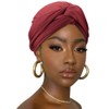 DRESHOW Hair Wrap for Women Ribbed Soft Turban Stretch Jersey