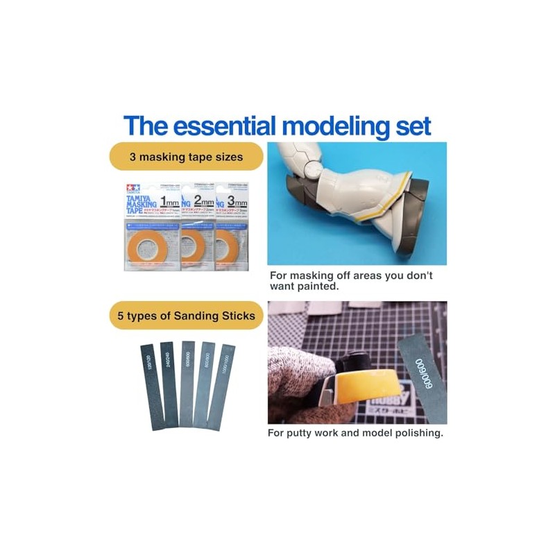 Tamiya Masking Tape Set 1mm (87206), 2mm (87207), 3mm (87208)