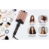 Pretfy Hair Curling Iron 3-Barrel 32mm Hair Waver Hair Curler