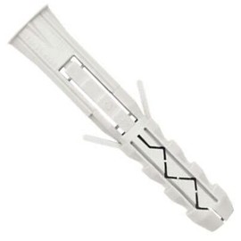 10 x 50 mm Expansion Dowels, Dowels for Screws (Pack of 300) Nylon Screw Fixings, Expansion Plug, Plastic Cover Anchor for 5-7 mm Diameter Screw, for Drywall, Brick, Concrete (White)