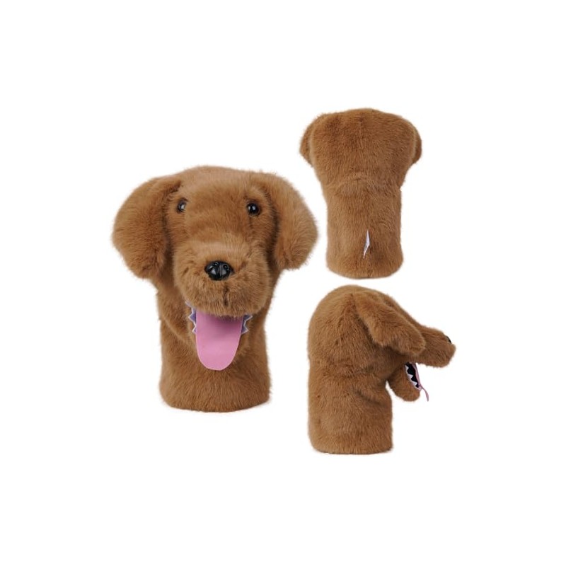 Craftsman Golf Golden Retriever Dog Plush Soft Animal Driver Cover