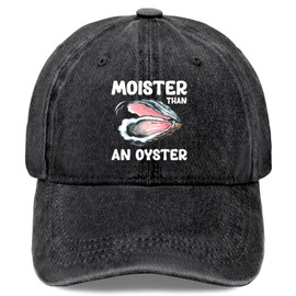 Moister Than an Oyster hat Shellfish Shucker Baseball Cap Vintage Cotton