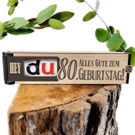 Generisch 80 Geburtstag - Schokoriegel Geschenkbox inkl. Duplo - 80 Geburtstag Deko, Geschenkideen zum 80 Geburtstag, 80 Geburtstag Frauen, 80 Geburtstag Männer, 80 Geburtstag Geschenk