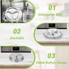 Offiper 304(18/8) Stainless Steel Compartment Plates, 2 Pack 9.4” Medium
