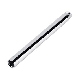 fosa 8inch Round 201 Stainless Steel Shower Extension Tube Shower Extension Tube Stainless Steel Round Shower Pipe with Chrome Plated Bathroom Accessories