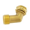 Hooshing 45 Degree Garden Hose Elbow Connector 3/4" GHT Solid