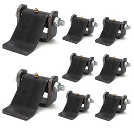 DURIGID Dump Trailer Hinges with Zerk Grease Fitting, Trailer Hinges Weld on, Heavy Duty, Used for Trucks, Dump Trailers, BBQ Smokers, Raw Finish, 8 Pack