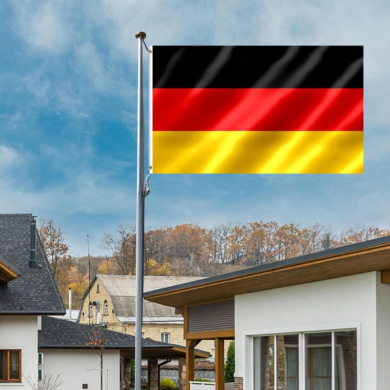 German Flag 3x5 FT Germany Flag With Brass Grommets Fade