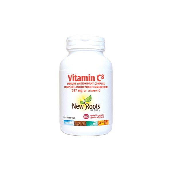 New Roots Vitamin C8 - 180 V-Caps + BONUS