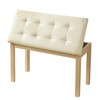 ZHRUNS Duet Piano Bench Wooden Keyboard Bench with Storage Compartment,