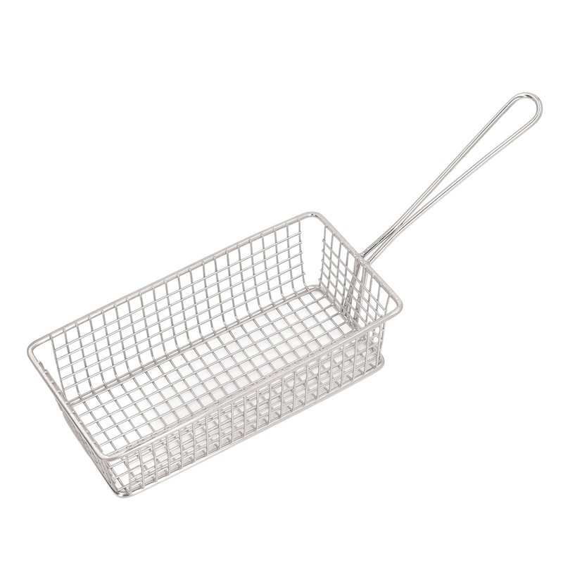 Stainless Steel Deep Fryer Basket with Long Handle Multifunction Easy