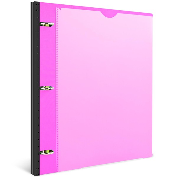 INFUN 1 Inch Telescoping 3 Ring Binder - 1PCS,Flexible Round